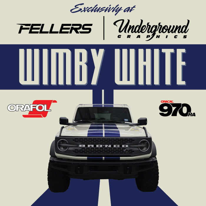 Orafol 970RA - Wimby White | A Fellers/Underground Graphics exclusive